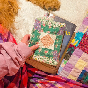 vintage quilt journal - notebook ✨