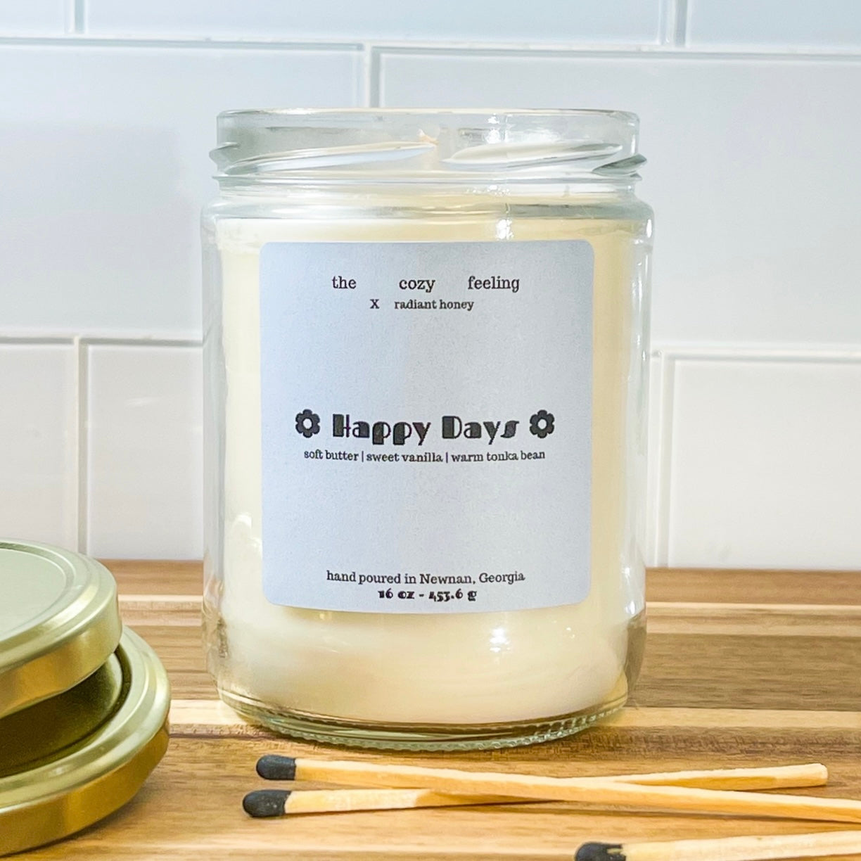 the cozy feeling- happy days vanilla butter candle ✨