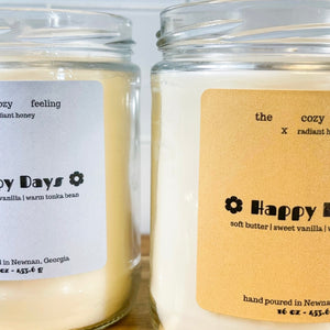 the cozy feeling- happy days vanilla butter candle ✨