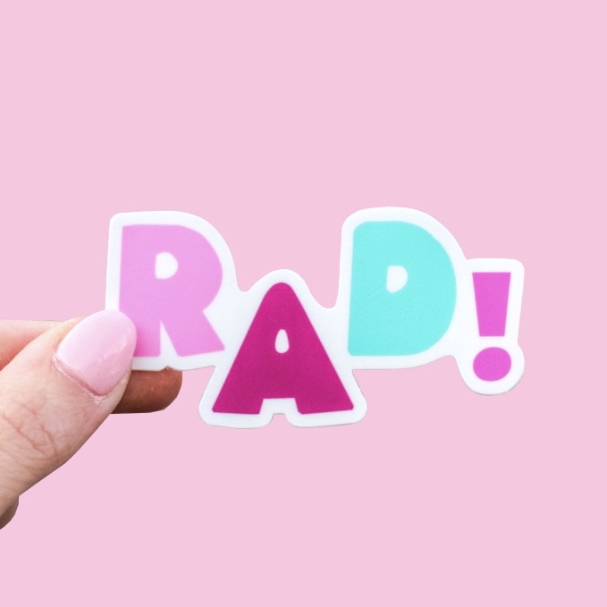 RAD! sticker ⭐️