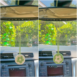 Punch Needle Rear-View Mirror Hangings 🌈