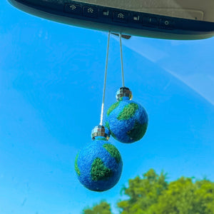 Earth Disco Dice - Rear-View Mirror Hangings 🌈