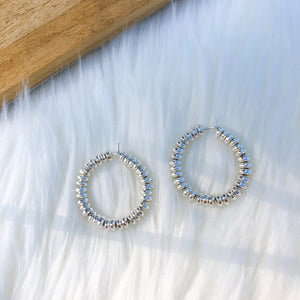silver hoop earrings ✨
